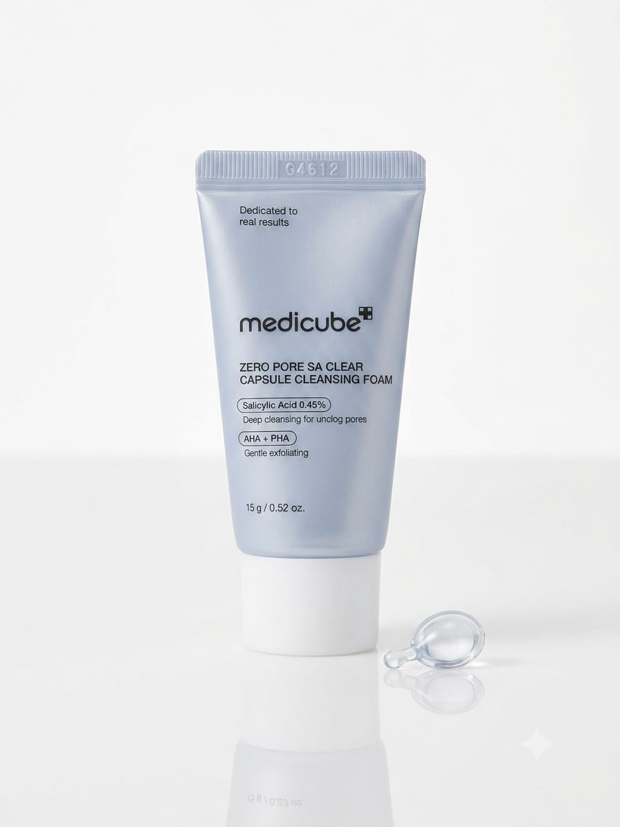 Medicube Zero Pore SA Clear Capsule Cleansing Foam - 0.45% Salicylic Acid