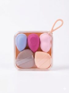 Heart Powder Puff Set with Box