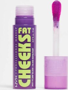nyx cheeks fat liquid blush blueberry burst