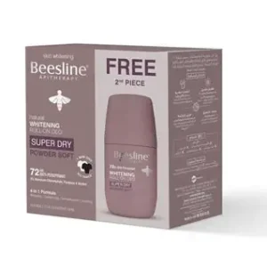 Beesline Roll On Deodorant - Super Dry Soft Powder - 50 ml (1+1)