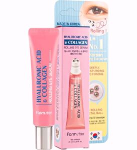 FARMSTAY HYALURONIC ACID & COLLAGEN ROLLING EYE SERUM