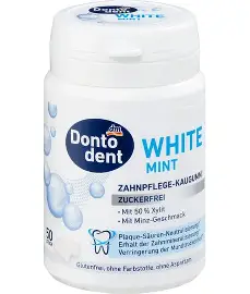dontodent white mint Sugar-free gum, 50 pieces