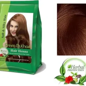 Prem Dulhan Hair Henna A Natural Brown tone