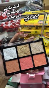 rose berry blusher& highlighter pallette no 01