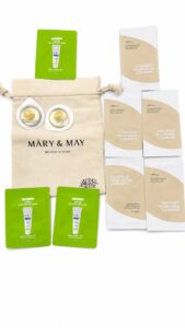 KOREAN SKIN CARE BAG BUNDLE NO1(عدد 5 اكياس غسول+3 اكياس صن كريم+2 كبسول تفتيح)