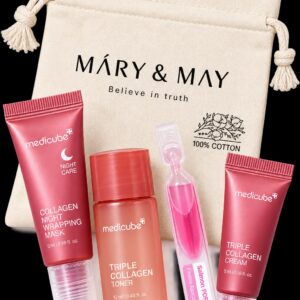 KOREAN SKIN CARE TRAVEL SIZE BUNDLE NO 2( عدد 4 قطع تونر وماسك ومرطب وامبول مركز)