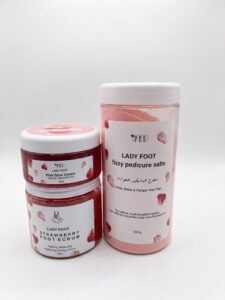 foot careمجموعة العناية بالقدم املاح الفوارة+ السكرب+ المورد