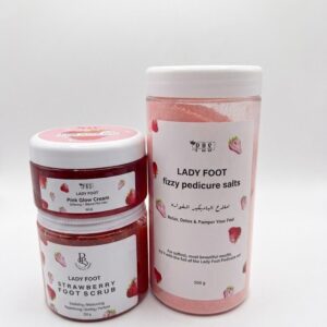 foot careمجموعة العناية بالقدم املاح الفوارة+ السكرب+ المورد