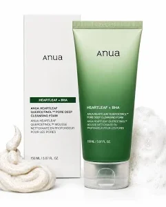 ANUA Heartleaf Quercetinol Pore Deep Cleansing Foam 150ml + BHA