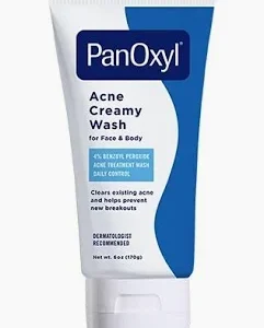 PanOxyl Acne Creamy Wash Benzoyl Peroxide 4% Daily Control