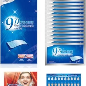 9D Teeth Whitening Strips العلبه كامله