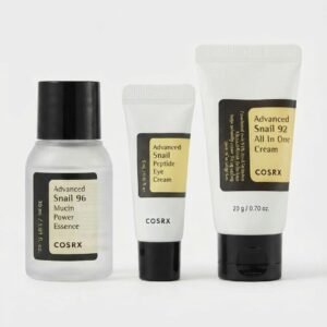 Cosrx snail  مجموعه ثلاثيه ايسنس+ كريم مرطب+ كريم العين